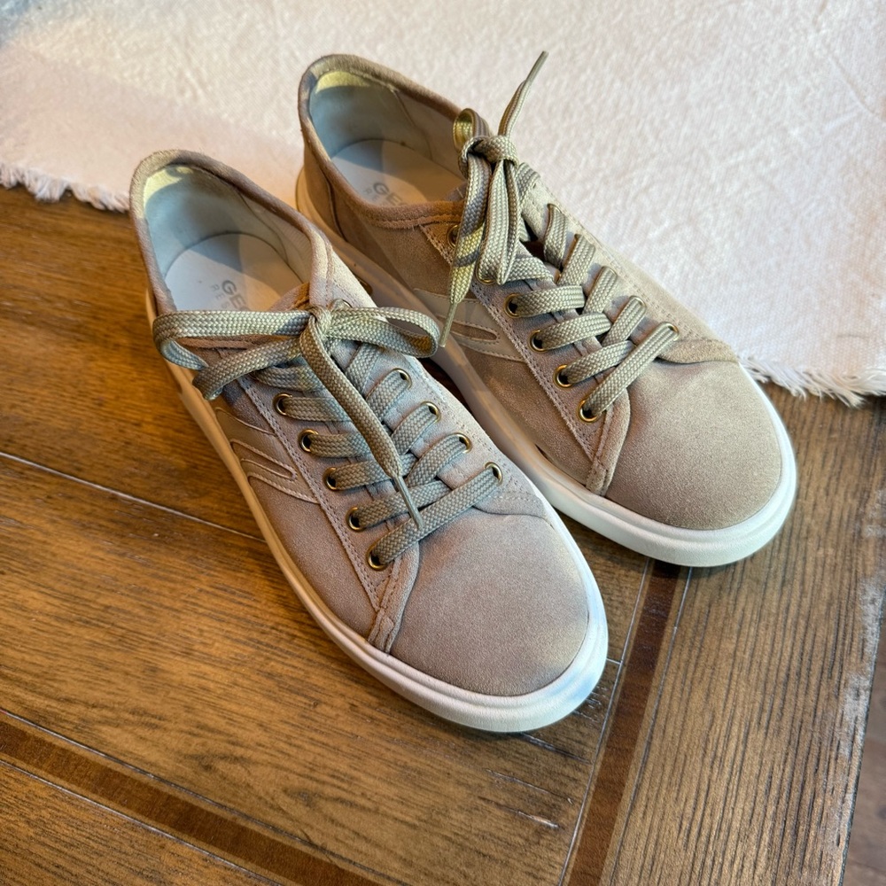 GEOX D OTTAYA MARRON CLARO WOMENS SNEAKERS - Picture 4 of 11